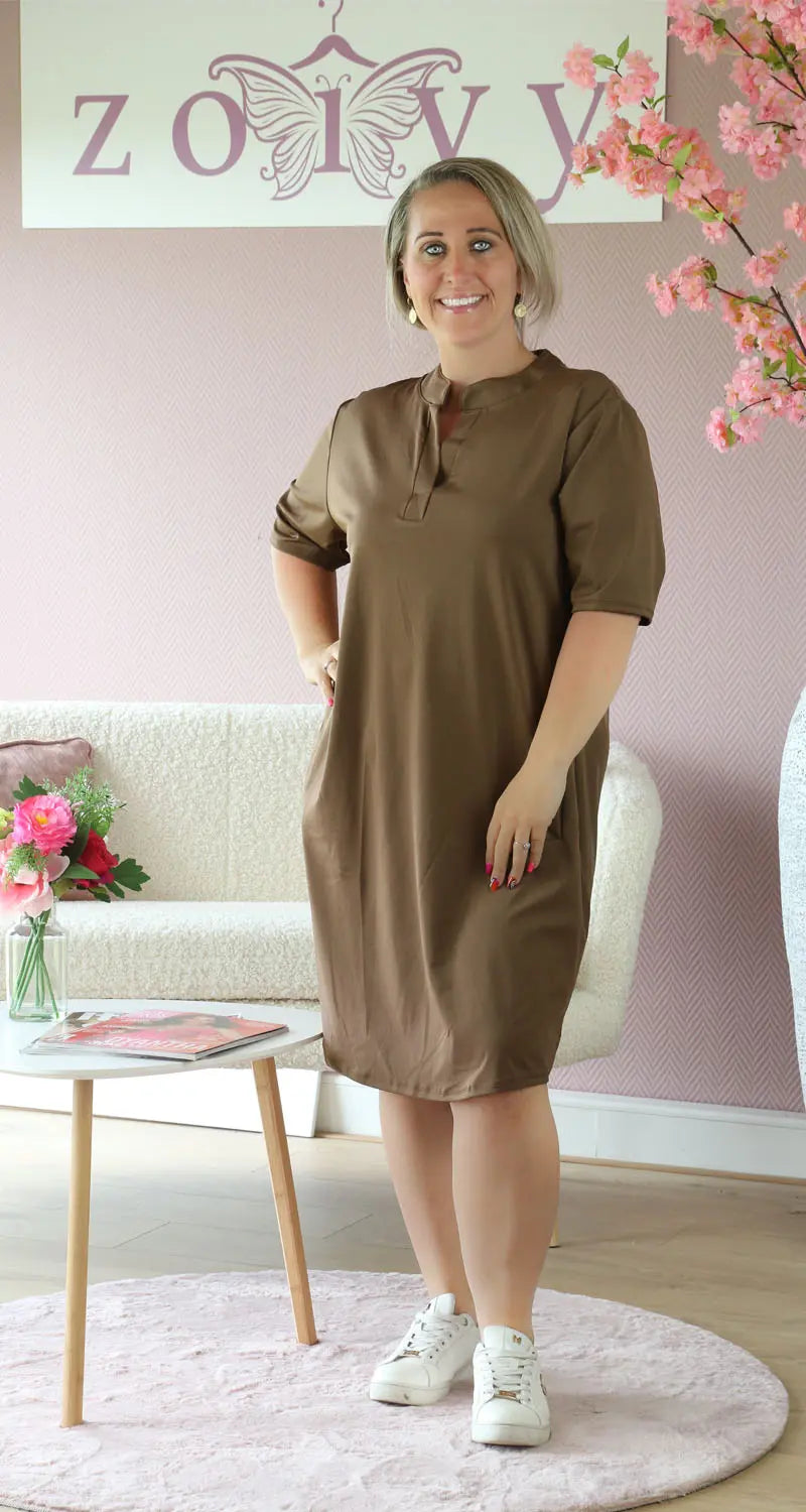 Jurk Sterre Bruin - Zoivy