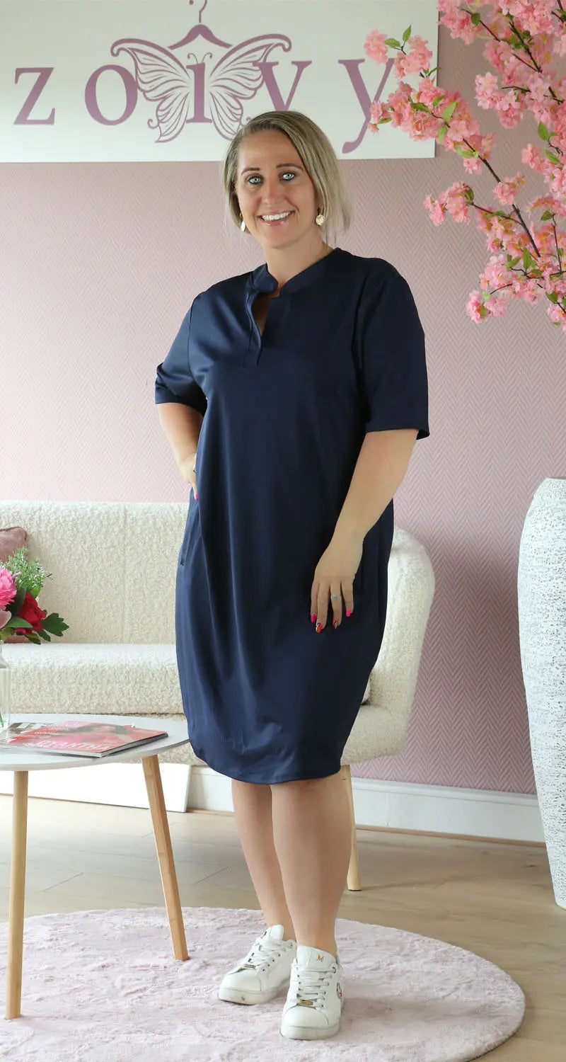 Jurk Sterre Donker Blauw - Zoivy