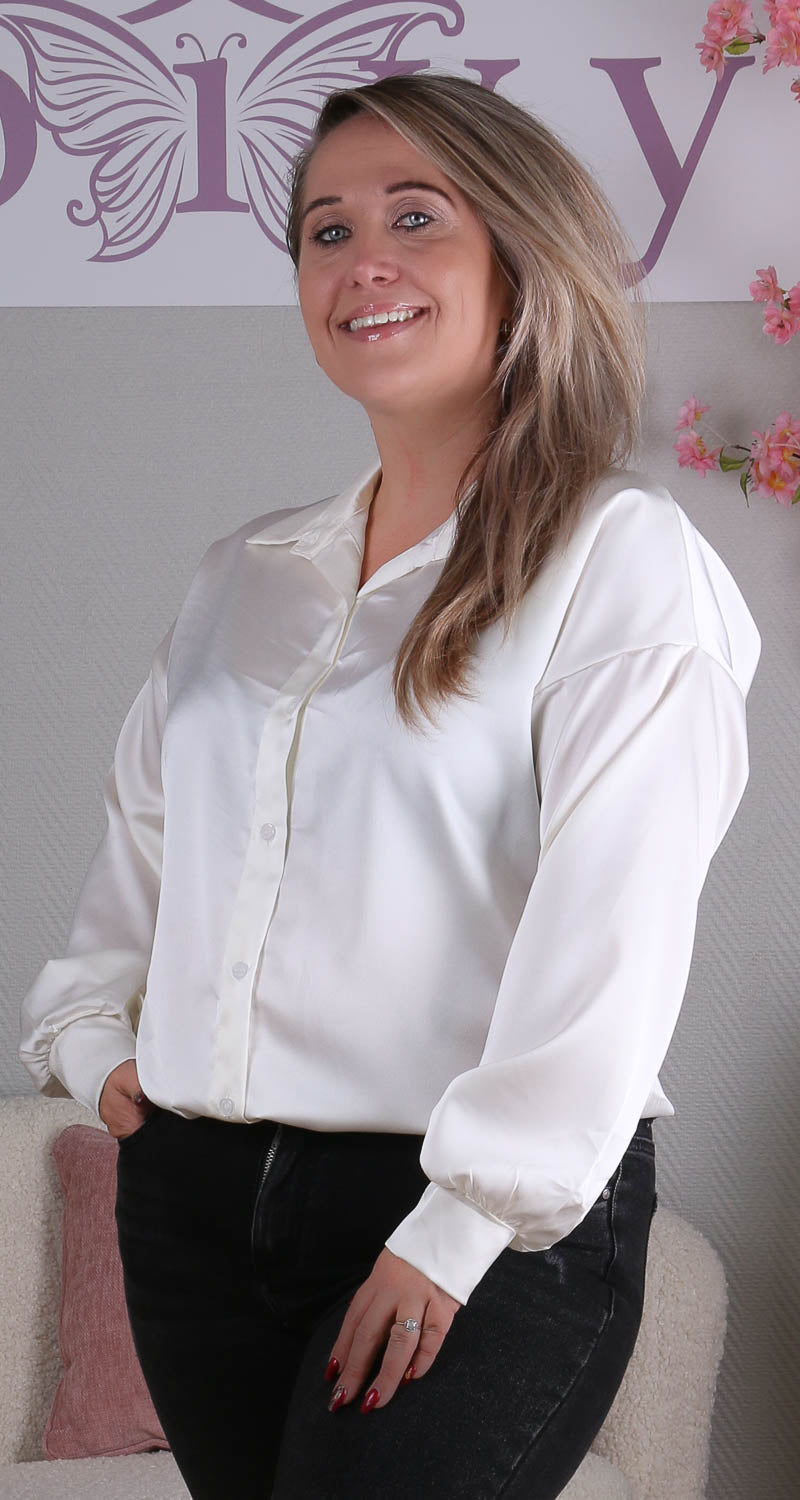 Beige Blouse Aniek