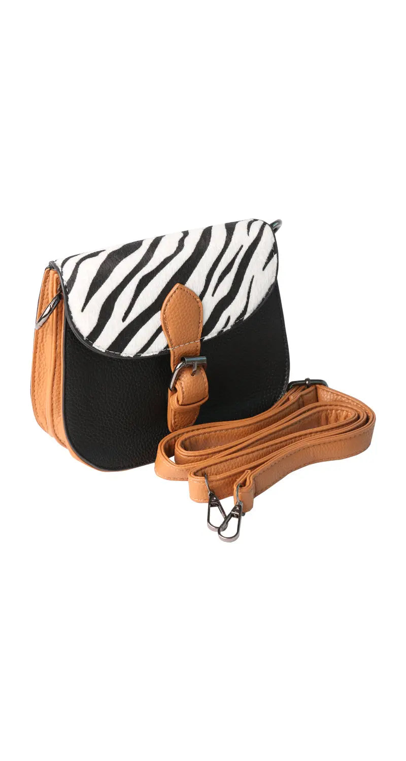 Handtas Zebra Zwart - Zoivy