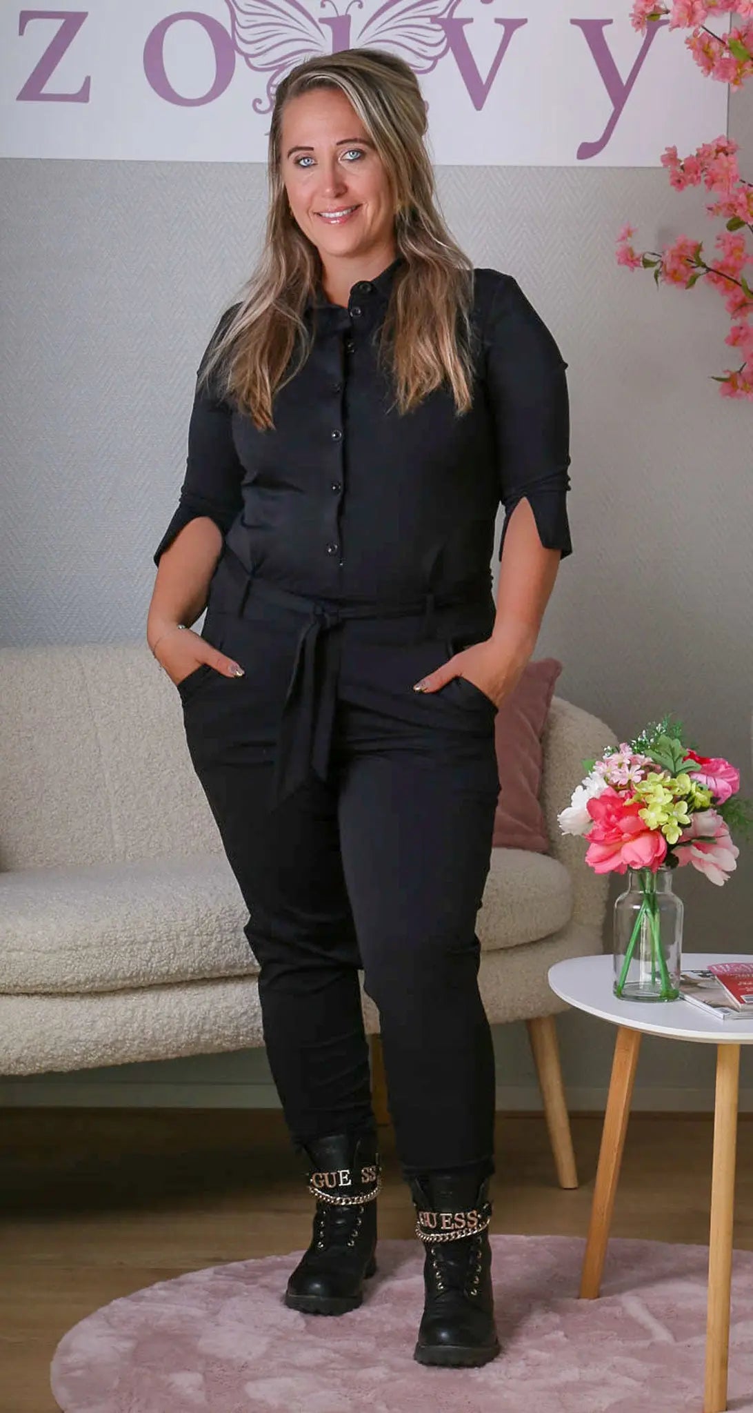 Jumpsuit Ambika Faine Zwart - Zoivy