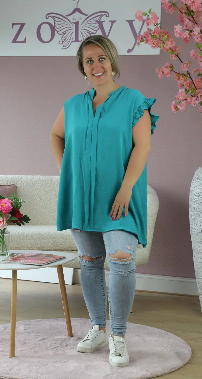 Top Libelle Turquoise - Zoivy