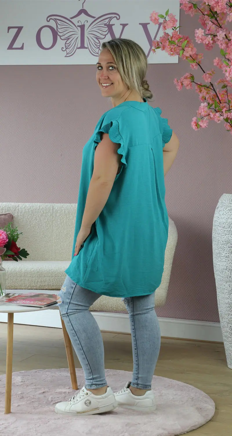 Top Libelle Turquoise - Zoivy